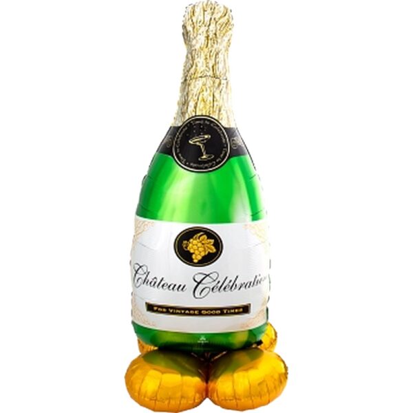 Rainbow, Unicorn, Big Beer Mug, Bubbly Wine Bottle - Imagen 3
