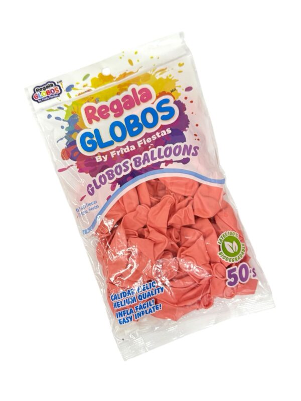 Bolsa de globos Coral / Salmon