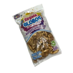 Bolsa de globos Oro Cromado
