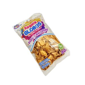 Bolsa de globos Oro Metalico