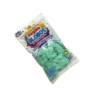 Bolsa de globos Verde Pastel