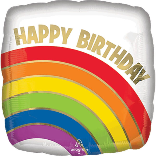 Birthday Gold Rainbow