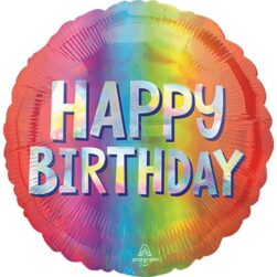 Happy Birthday Silver Ombre