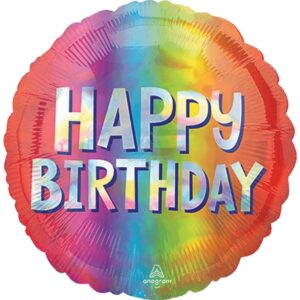 Happy Birthday  Silver Ombre