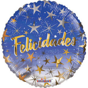 Felicidades Estrellas Azul