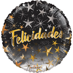 Felicidades Estrellas Negro