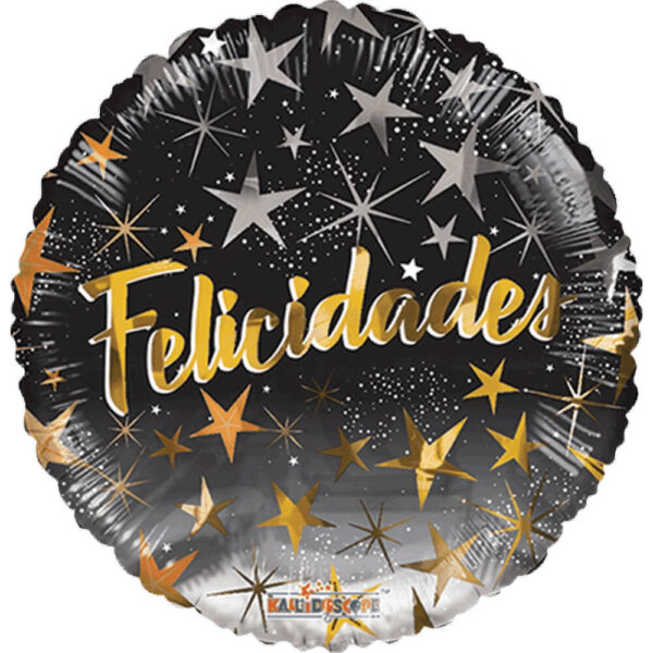 Felicidades Estrellas Negro