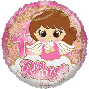 Mi Bautizo Angel en Nube Rosa