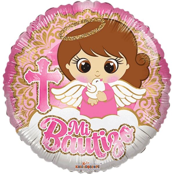 Mi Bautizo Angel en Nube Rosa