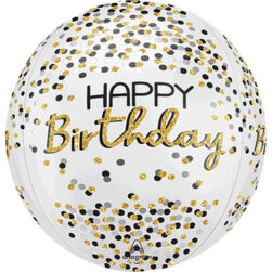 Black Silver Gold Birthday