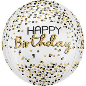 Black Silver Gold Birthday