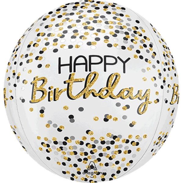 Black Silver Gold Birthday