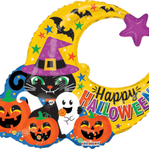 HALLOWEEN CAT AND MOON
