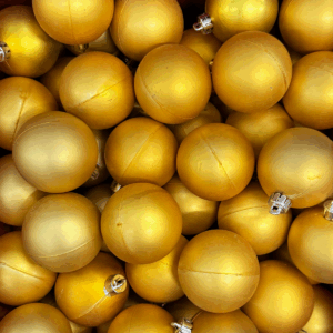 Esfera dorada mate