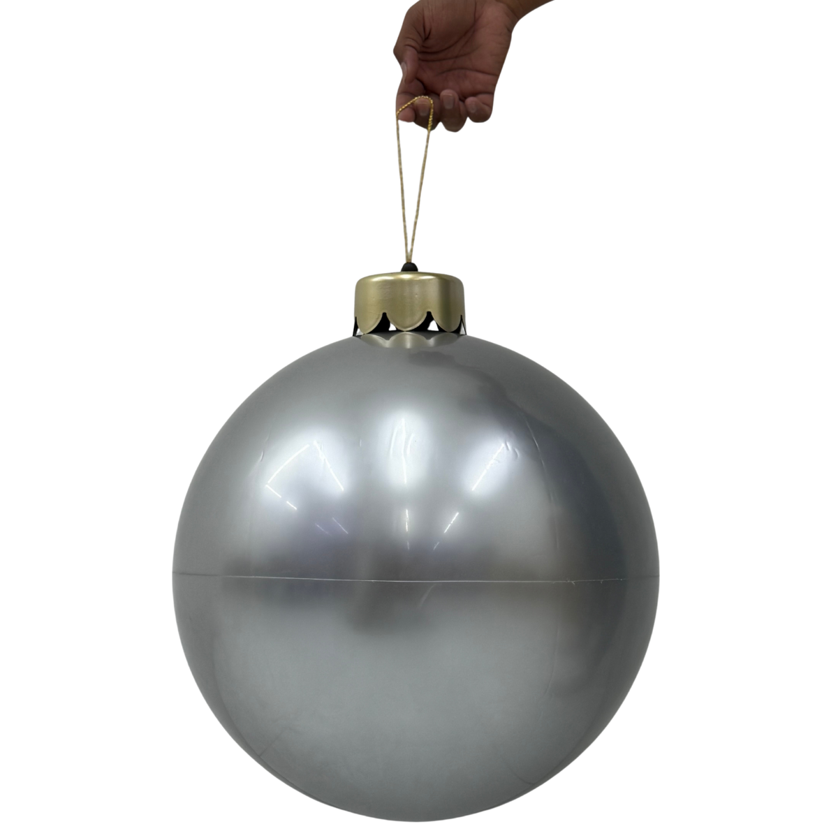 Esfera inflable plata