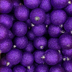 Esfera morada diamantada