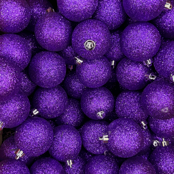 Esfera morada diamantada