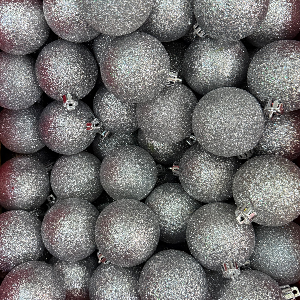 Esfera plata diamantada