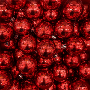 Esfera roja brillante