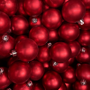 Esfera roja mate
