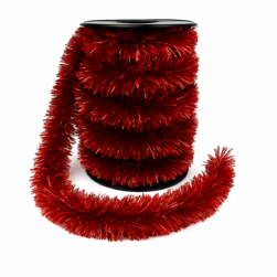 Festón metálico rojo