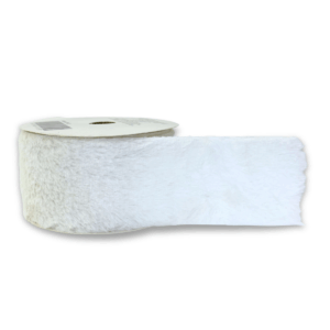 Listón elegante blanco con textil