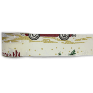Listón elegante coche navideño