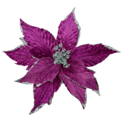 Nochebuena terciopelo diamantada magenta