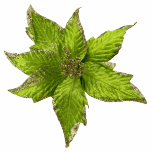 Nochebuena terciopelo diamantada verde