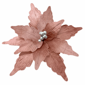 Nochebuena terciopelo oro rosa