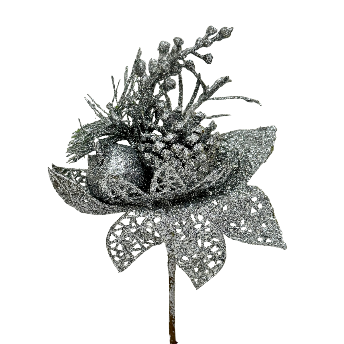 Pick diamantado plata