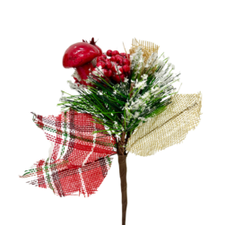 Pick elegante escoces con hongo, cereza y nevado