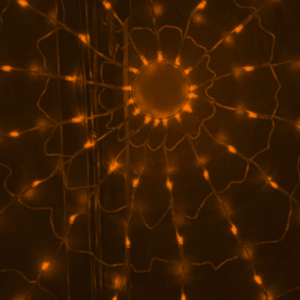 Serie de red led mágica naranja 120L