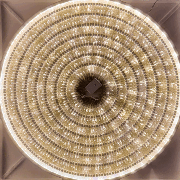 Serie tira transparente led mágica cálida 1000L