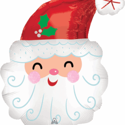 SMILEY SANTA HEAD