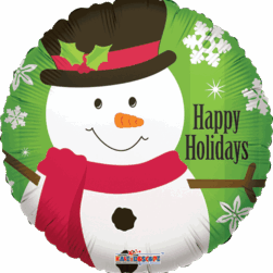 SNOWMAN WITH SNOWFLAKES