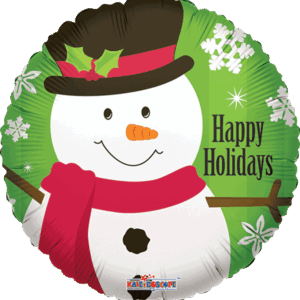 SNOWMAN WITH SNOWFLAKES