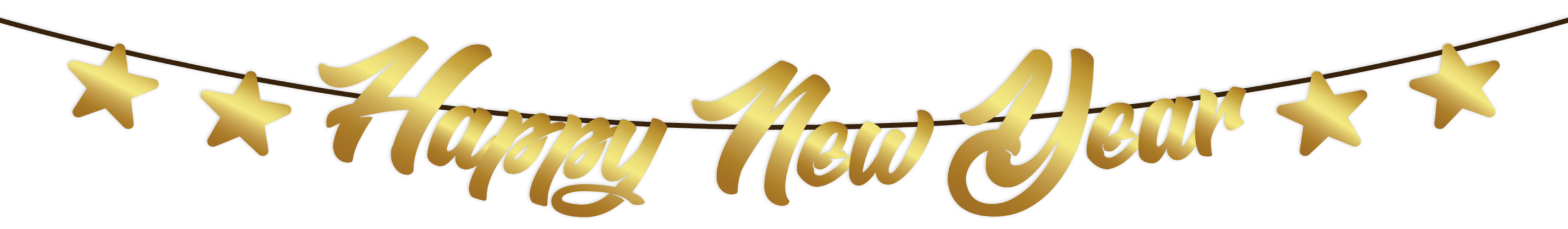 Banner Movil Jumbo Metálico Happy New Year