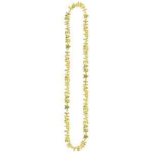 Collar Happy New Year Color Oro