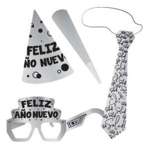 Kit de Año Nuevo Hombre color Plata