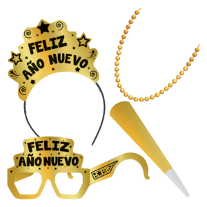 Kit de Año Nuevo Mujer color Oro