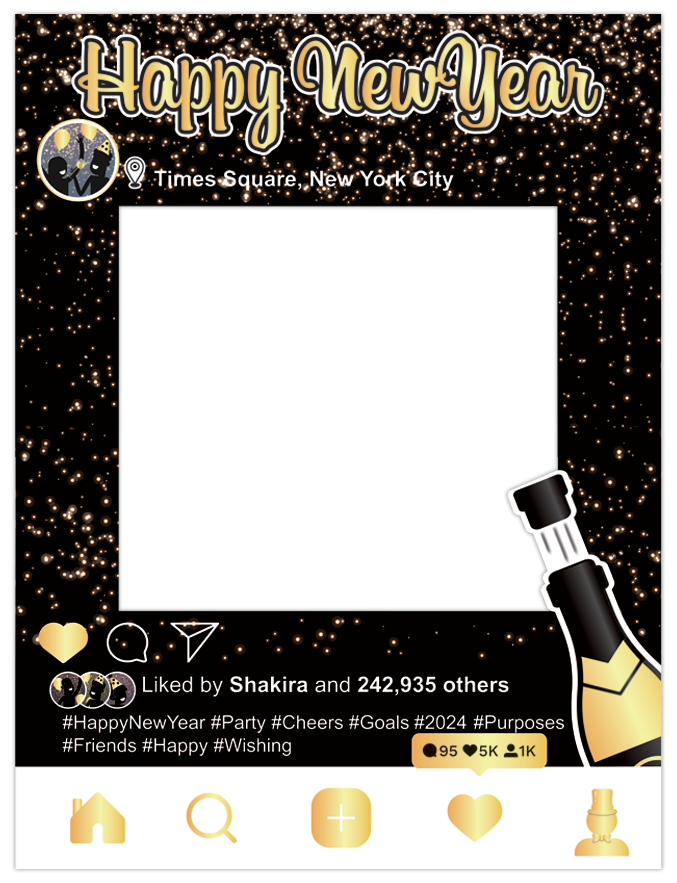 Marco para fotos Año Nuevo