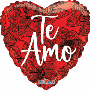TE AMO FLORAL PATTERN