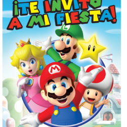Invitación Super Mario