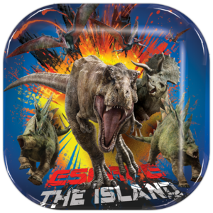 Plato cuadrado Jurassic World