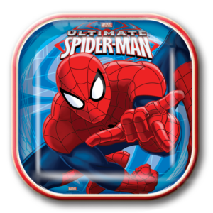 Plato cuadrado Spider-Man