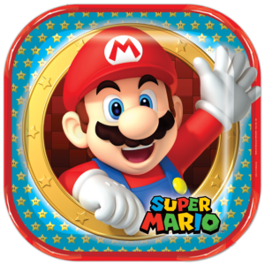 Plato cuadrado Super Mario