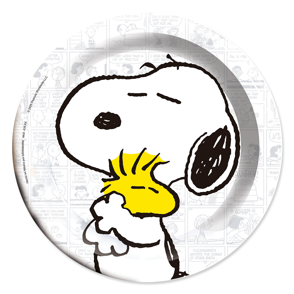 Plato pastelero Snoopy