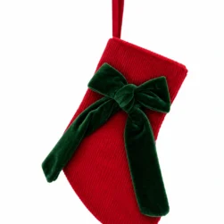 BOTA MINI ROJA MOÑO VERDE