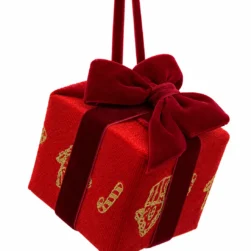CAJITA DE REGALO MOÑO ROJO